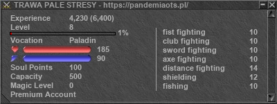 Signature for player TRAWA PALE STRESY