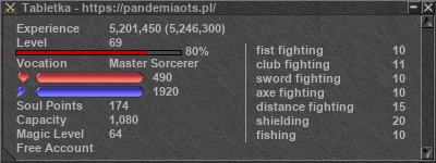 Signature for player Tabletka