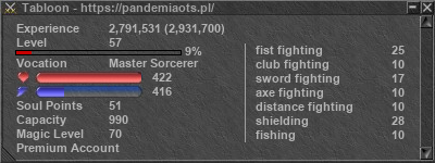 Signature for player Tabloon