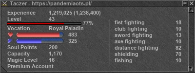 Signature for player Taczer