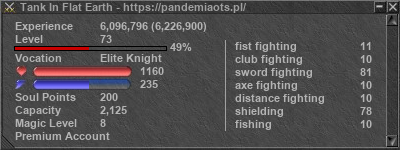 Signature for player Tank In Flat Earth