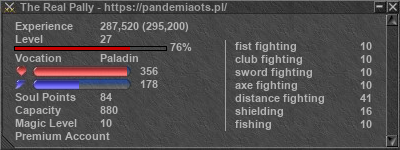 Signature for player The Real Pally