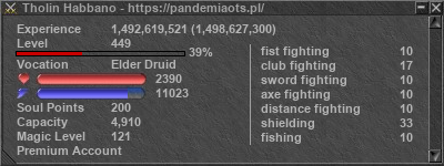 Signature for player Tholin Habbano