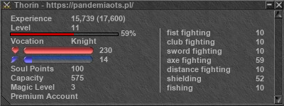 Signature for player Thorin