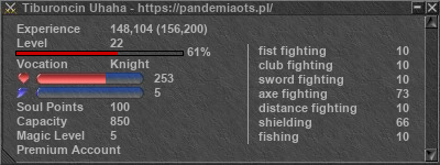 Signature for player Tiburoncin Uhaha