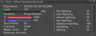 Signature for player Titus