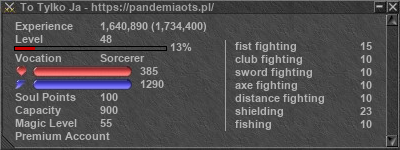 Signature for player To Tylko Ja