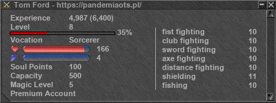 Signature for player Tom Ford