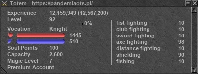 Signature for player Totem