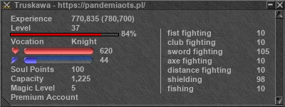 Signature for player Truskawa