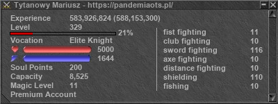 Signature for player Tytanowy Mariusz