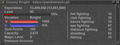 Signature for player Uczony Knight