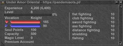 Signature for player Under Amor Oriental