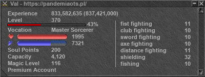 Signature for player Val