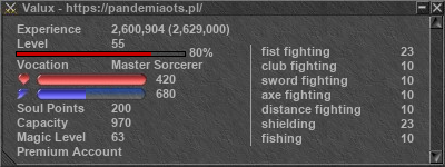 Signature for player Valux