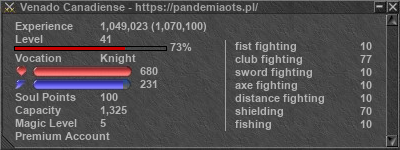 Signature for player Venado Canadiense