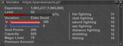 Signature for player Vertaker