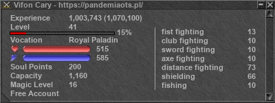 Signature for player Vifon Cary