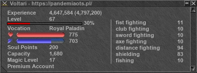 Signature for player Voltari