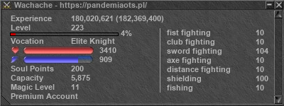 Signature for player Wachache