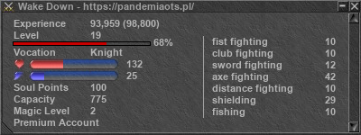 Signature for player Wake Down