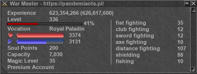 Signature for player War Master