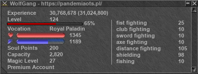 Signature for player WolfGang