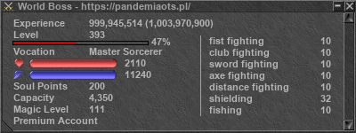 Signature for player World Boss