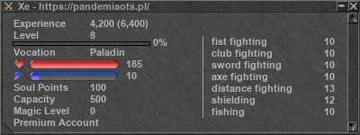 Signature for player Xe