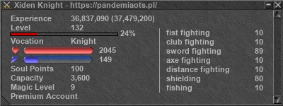 Signature for player Xiden Knight