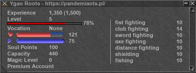 Signature for player Ygao Roots