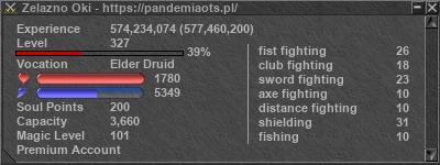 Signature for player Zelazno Oki