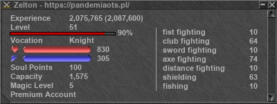 Signature for player Zelton