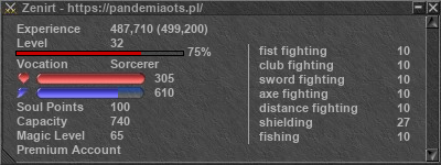 Signature for player Zenirt