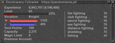 Signature for player Zmutowany Czlowiek