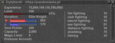 Signature for player Zrytyberett