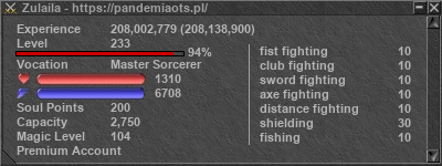 Signature for player Zulaila