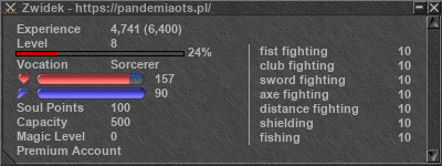 Signature for player Zwidek